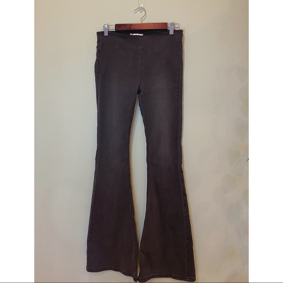 Free People Penny Pull-On Flare Jeans - Picture 1 of 3